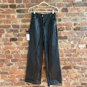 NWT STAUD Domino Vegan Leather Cargo Pant - Size 4